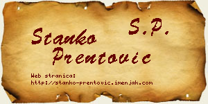 Stanko Prentović vizit kartica